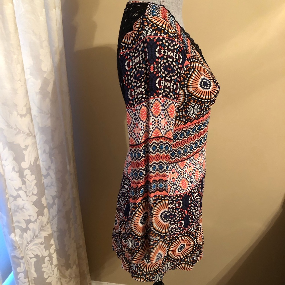 ASOS Skater Dress in Paisley Print with Lace Back - Picture 5 of 12
